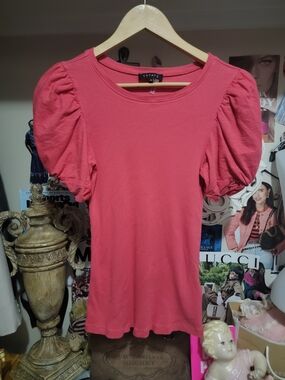 1. State Puff Sleeve Blouse 100% Cotton Medium